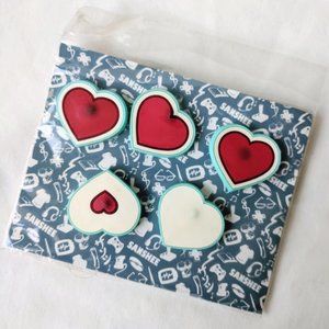 Sanshee Vintage Life/Health Meter Heart Pins Set
